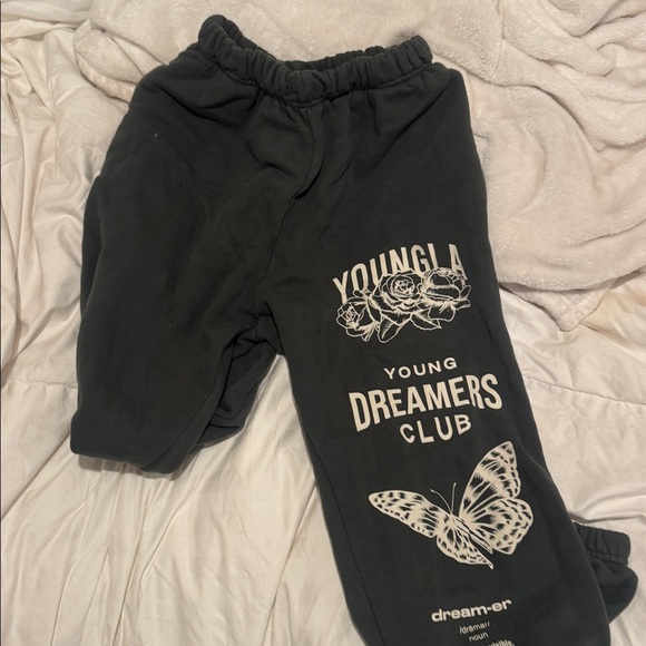 YoungLA Dreamers Club Joggers and cropped tee  - Forrest  Green - Picture 7 of 9